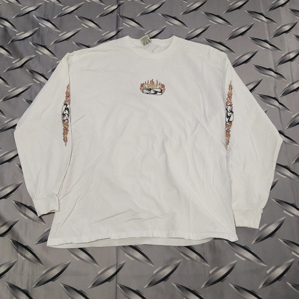 VTG Honolulu Surf Co Hawaii Long Sleeve T Shirt Size L Surfing North Shore Beach